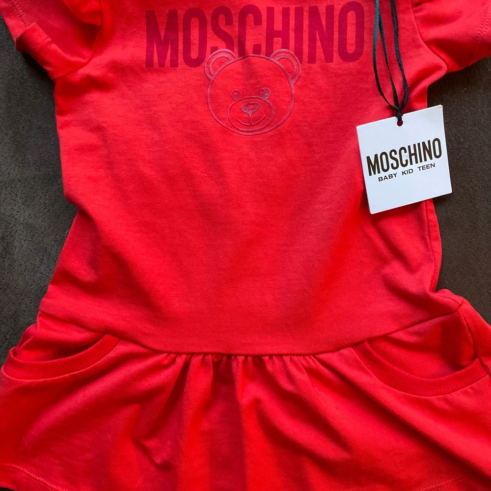 Moschino kids logo dress
